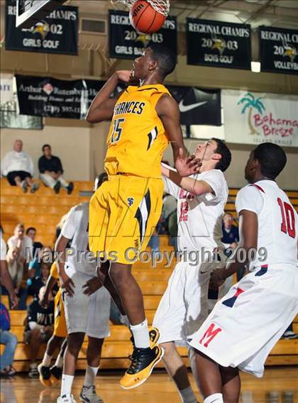 Thumbnail 1 in St. Frances Academy vs Milton (City of Palms Classic) photogallery.