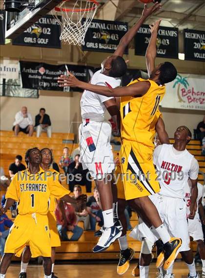 Thumbnail 3 in St. Frances Academy vs Milton (City of Palms Classic) photogallery.