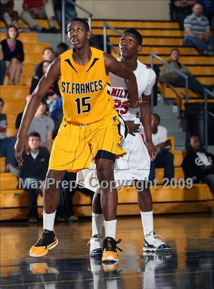 Thumbnail 1 in St. Frances Academy vs Milton (City of Palms Classic) photogallery.