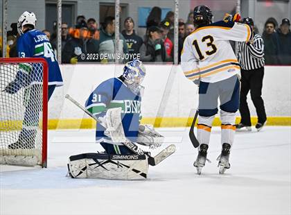 Thumbnail 1 in Batavia Notre Dame at Victor (NYSPHAA Section V Class A Semifinals) photogallery.