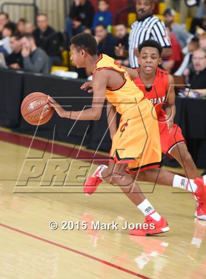 Thumbnail 3 in Salesian College Preparatory vs Chaparral (Hoophall West Invitational) photogallery.