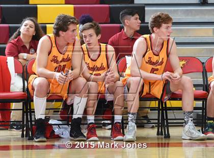Thumbnail 2 in Salesian College Preparatory vs Chaparral (Hoophall West Invitational) photogallery.