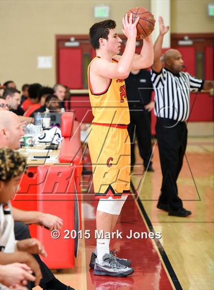 Thumbnail 2 in Salesian College Preparatory vs Chaparral (Hoophall West Invitational) photogallery.