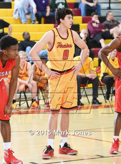 Thumbnail 3 in Salesian College Preparatory vs Chaparral (Hoophall West Invitational) photogallery.