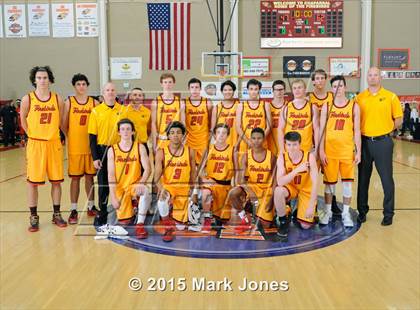 Thumbnail 3 in Salesian College Preparatory vs Chaparral (Hoophall West Invitational) photogallery.
