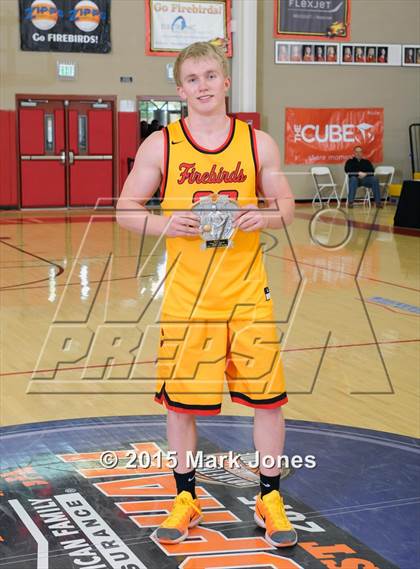 Thumbnail 3 in Salesian College Preparatory vs Chaparral (Hoophall West Invitational) photogallery.