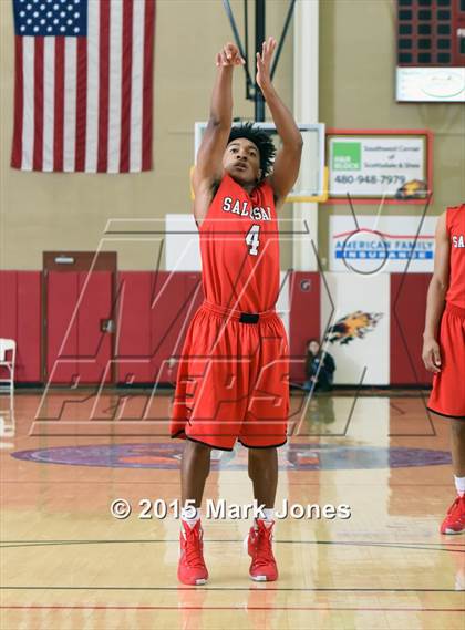 Thumbnail 3 in Salesian College Preparatory vs Chaparral (Hoophall West Invitational) photogallery.