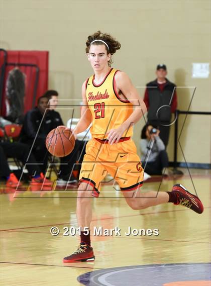 Thumbnail 2 in Salesian College Preparatory vs Chaparral (Hoophall West Invitational) photogallery.
