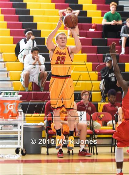 Thumbnail 2 in Salesian College Preparatory vs Chaparral (Hoophall West Invitational) photogallery.