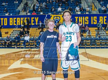 Thumbnail 1 in Salesian College Preparatory vs. St. Mary's (MaxPreps MLK Classic) photogallery.