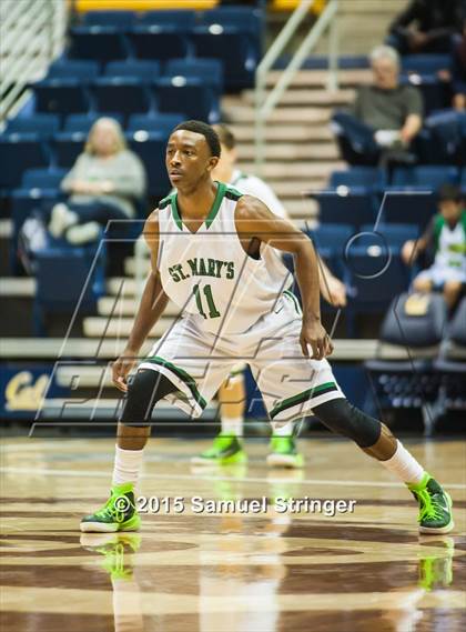 Thumbnail 2 in Salesian College Preparatory vs. St. Mary's (MaxPreps MLK Classic) photogallery.