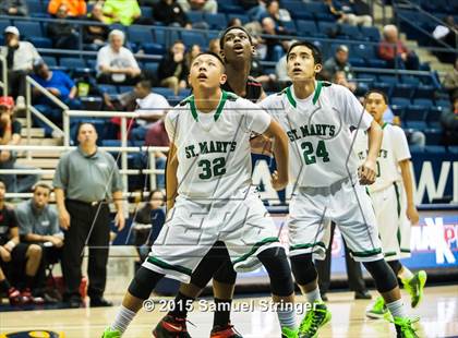 Thumbnail 2 in Salesian College Preparatory vs. St. Mary's (MaxPreps MLK Classic) photogallery.