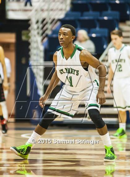 Thumbnail 1 in Salesian College Preparatory vs. St. Mary's (MaxPreps MLK Classic) photogallery.