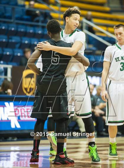 Thumbnail 1 in Salesian College Preparatory vs. St. Mary's (MaxPreps MLK Classic) photogallery.