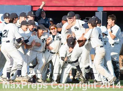 Thumbnail 3 in St. Augustine Prep vs Pennsville (Diamond Classic Final) photogallery.