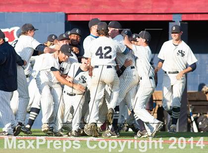 Thumbnail 2 in St. Augustine Prep vs Pennsville (Diamond Classic Final) photogallery.