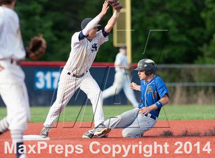 Thumbnail 3 in St. Augustine Prep vs Pennsville (Diamond Classic Final) photogallery.