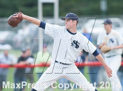 Thumbnail 3 in St. Augustine Prep vs Pennsville (Diamond Classic Final) photogallery.