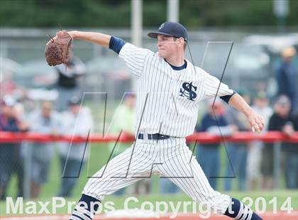 Thumbnail 3 in St. Augustine Prep vs Pennsville (Diamond Classic Final) photogallery.