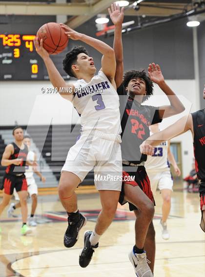 Thumbnail 1 in Murrieta Valley vs. Santiago (Tustin Holiday Classic) photogallery.