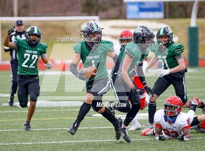 Thumbnail 1 in Manvel @ Cedar Park (UIL 5A D1 Quarterfinal Playoff) photogallery.