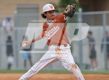 Thumbnail 3 in North Mesquite @ White (UIL Class 5A Baseball Region II Bi-District) photogallery.