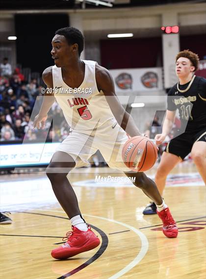 Thumbnail 1 in Holy Spirit Prep vs. Long Island Lutheran (Spalding Hoophall Classic) photogallery.