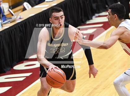 Thumbnail 1 in Holy Spirit Prep vs. Long Island Lutheran (Spalding Hoophall Classic) photogallery.