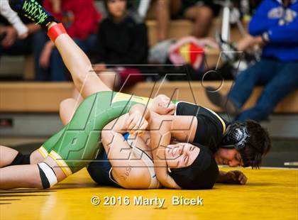 Thumbnail 3 in CIF SJS Girls District Wrestling Championships photogallery.