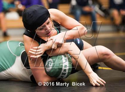 Thumbnail 2 in CIF SJS Girls District Wrestling Championships photogallery.