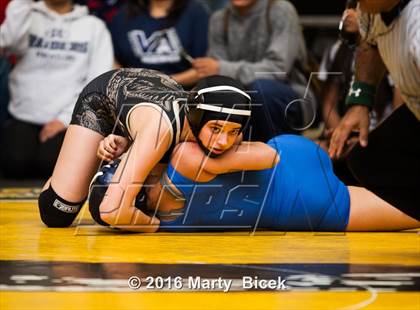 Thumbnail 3 in CIF SJS Girls District Wrestling Championships photogallery.