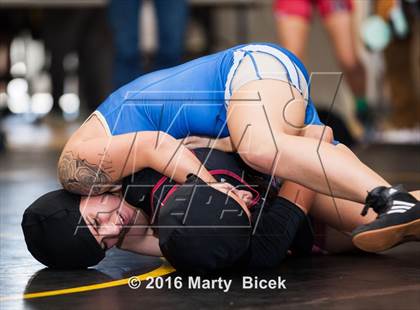 Thumbnail 3 in CIF SJS Girls District Wrestling Championships photogallery.