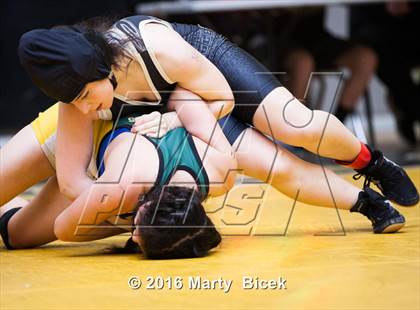 Thumbnail 2 in CIF SJS Girls District Wrestling Championships photogallery.