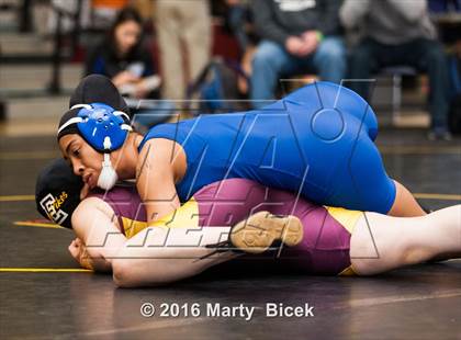 Thumbnail 2 in CIF SJS Girls District Wrestling Championships photogallery.