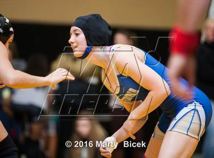 Thumbnail 1 in CIF SJS Girls District Wrestling Championships photogallery.
