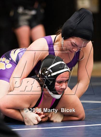 Thumbnail 2 in CIF SJS Girls District Wrestling Championships photogallery.