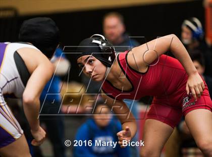 Thumbnail 2 in CIF SJS Girls District Wrestling Championships photogallery.