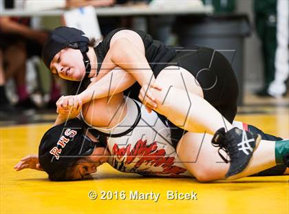 Thumbnail 2 in CIF SJS Girls District Wrestling Championships photogallery.