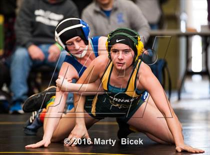 Thumbnail 2 in CIF SJS Girls District Wrestling Championships photogallery.