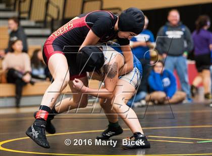 Thumbnail 2 in CIF SJS Girls District Wrestling Championships photogallery.