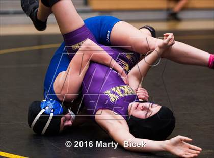 Thumbnail 1 in CIF SJS Girls District Wrestling Championships photogallery.