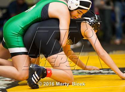 Thumbnail 2 in CIF SJS Girls District Wrestling Championships photogallery.