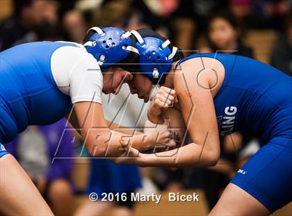 Thumbnail 2 in CIF SJS Girls District Wrestling Championships photogallery.
