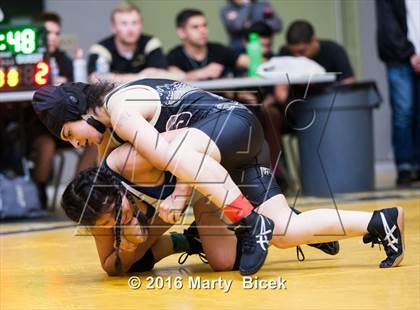 Thumbnail 1 in CIF SJS Girls District Wrestling Championships photogallery.