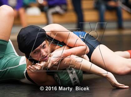 Thumbnail 3 in CIF SJS Girls District Wrestling Championships photogallery.