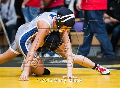 Thumbnail 3 in CIF SJS Girls District Wrestling Championships photogallery.