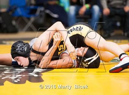 Thumbnail 2 in CIF SJS Girls District Wrestling Championships photogallery.