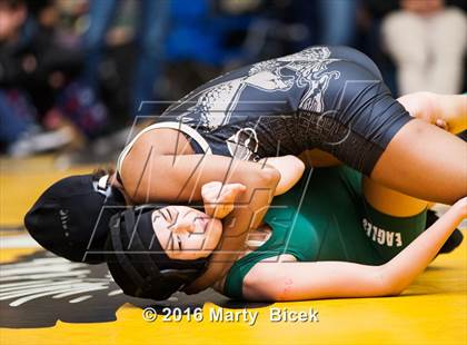 Thumbnail 2 in CIF SJS Girls District Wrestling Championships photogallery.