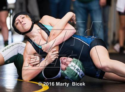 Thumbnail 1 in CIF SJS Girls District Wrestling Championships photogallery.