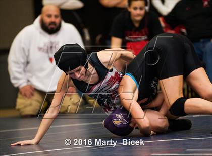 Thumbnail 2 in CIF SJS Girls District Wrestling Championships photogallery.
